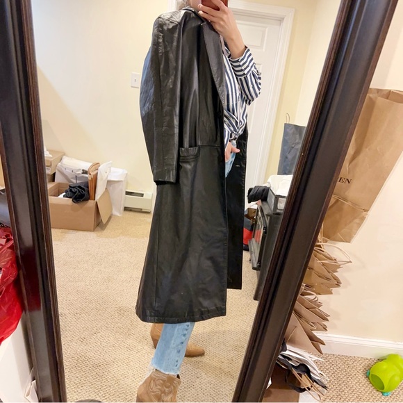 G lll leather women genuine leather black long sleeve vintage jacket - Picture 4 of 13